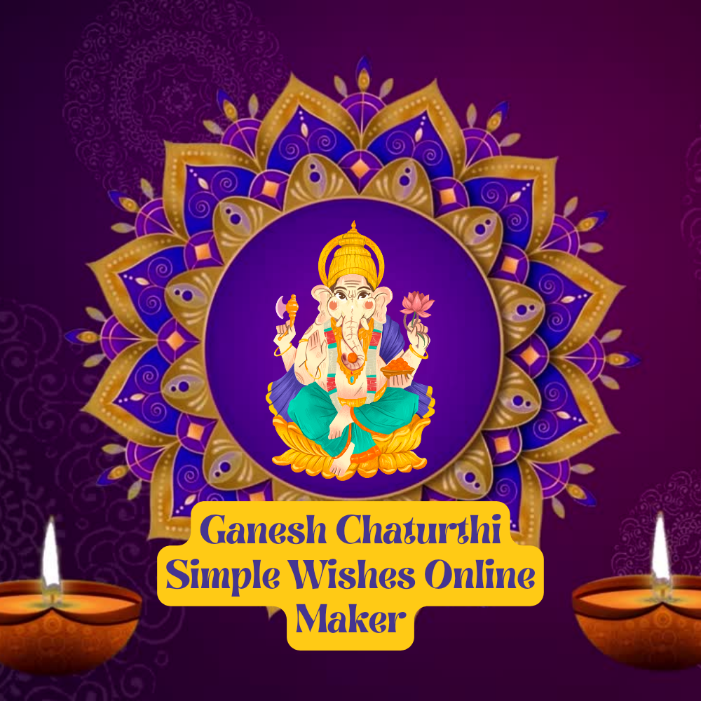 Happy Ganesh Chaturthi Wish Card Card